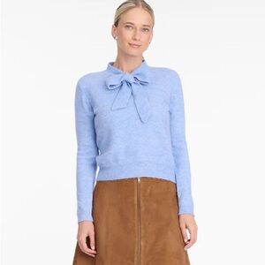Draper James Light Blue Sweater with Bow Accent